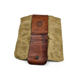 Gürteltasche aus Leder und Canvas - Gipsy Cognac
